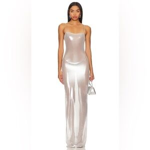 Liquid pearl slip dress NEVER WORN